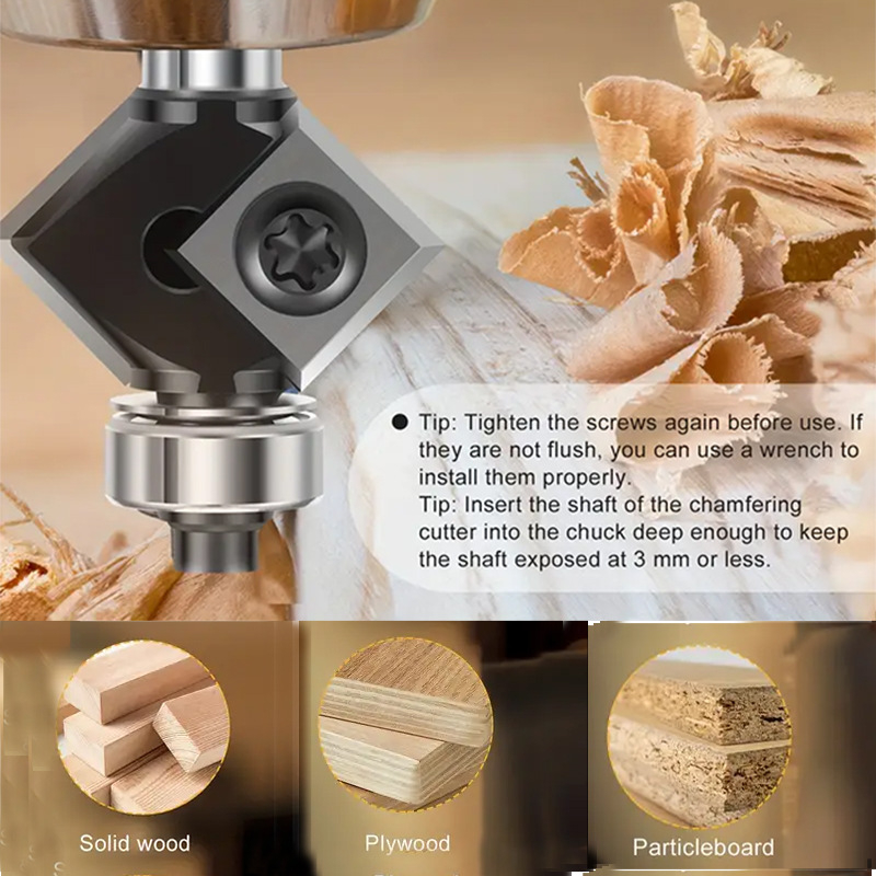 Karbidna freza s 45° nagibom, serija Board breaking knife, za CNC i graviranje, za drvo/MDF/sintetičke ploče/laminirane ploče