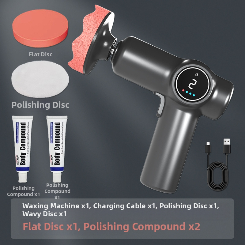 Belaidė poliravimo mašina automobiliams, dviejų paskirčių naudojimui auto ir namams, reguliuojamas greitis, ABS medžiaga