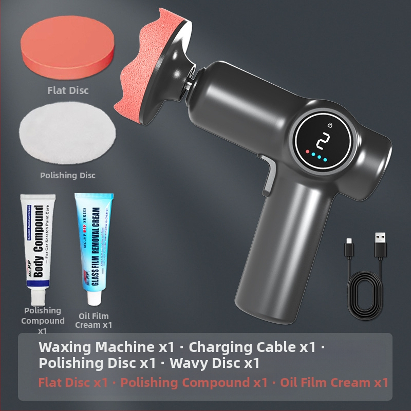 Belaidė poliravimo mašina automobiliams, dviejų paskirčių naudojimui auto ir namams, reguliuojamas greitis, ABS medžiaga