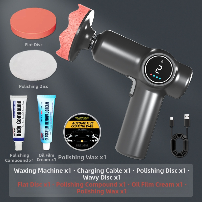 Belaidė poliravimo mašina automobiliams, dviejų paskirčių naudojimui auto ir namams, reguliuojamas greitis, ABS medžiaga