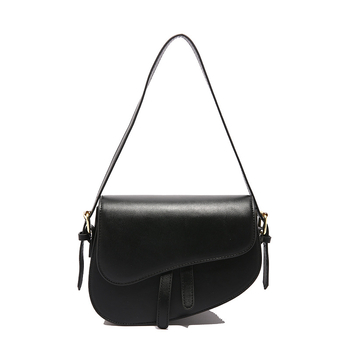 PU ženska saddle torba, gradski minimalistički stil, nosiva preko ramena ili ispod pazuha, horizontalni kvadratni oblik, zatvara kapicom, unutarnja pretinica za telefon, poliester podstava, jedna naramenica