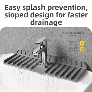 Silikoninis krano nutekėjimo kilimėlis virtuvei – nutekėjimas, pritaikymas, atspaustas logotipas, prekinis ženklas Silicon Art