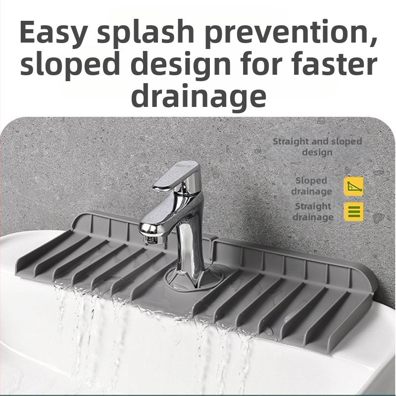 Силиконова дренажна подложка за кухненския кран – дренажна функция, персонализация налична, печатано лого, марка Silicon Art