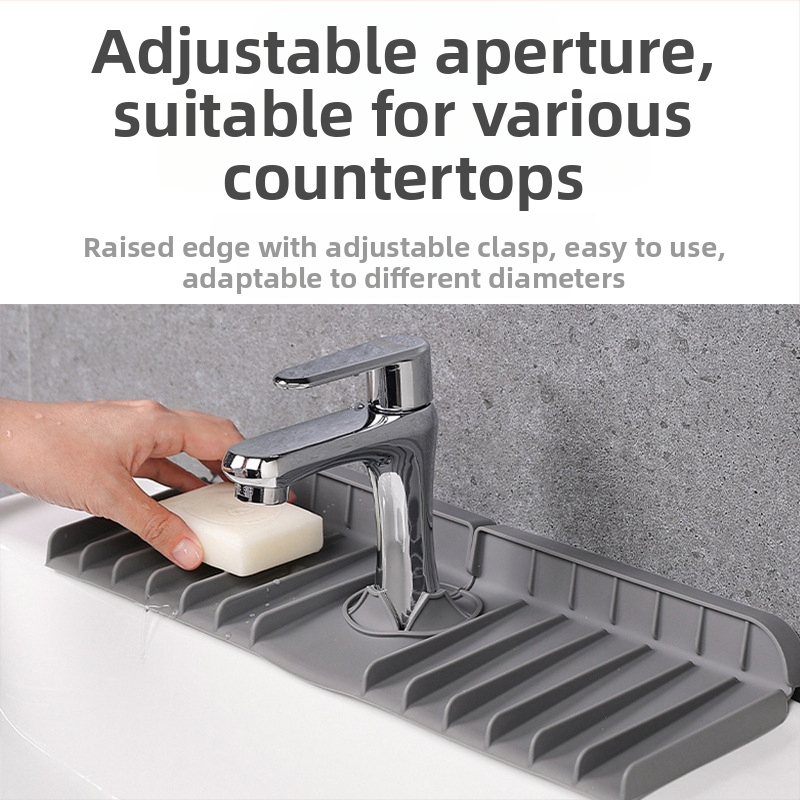 Силиконова дренажна подложка за кухненския кран – дренажна функция, персонализация налична, печатано лого, марка Silicon Art