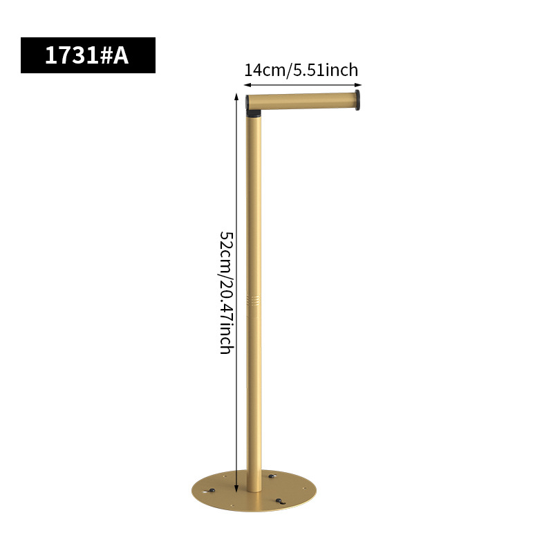 Jenidan grindinis stovintis tualetinio popieriaus laikiklis iš anglies plieno su pagrindu, šiuolaikinio minimalistinio stiliaus modelis 1731