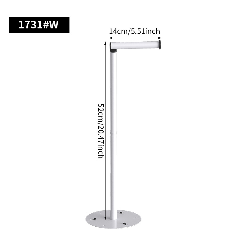 Jenidan grindinis stovintis tualetinio popieriaus laikiklis iš anglies plieno su pagrindu, šiuolaikinio minimalistinio stiliaus modelis 1731