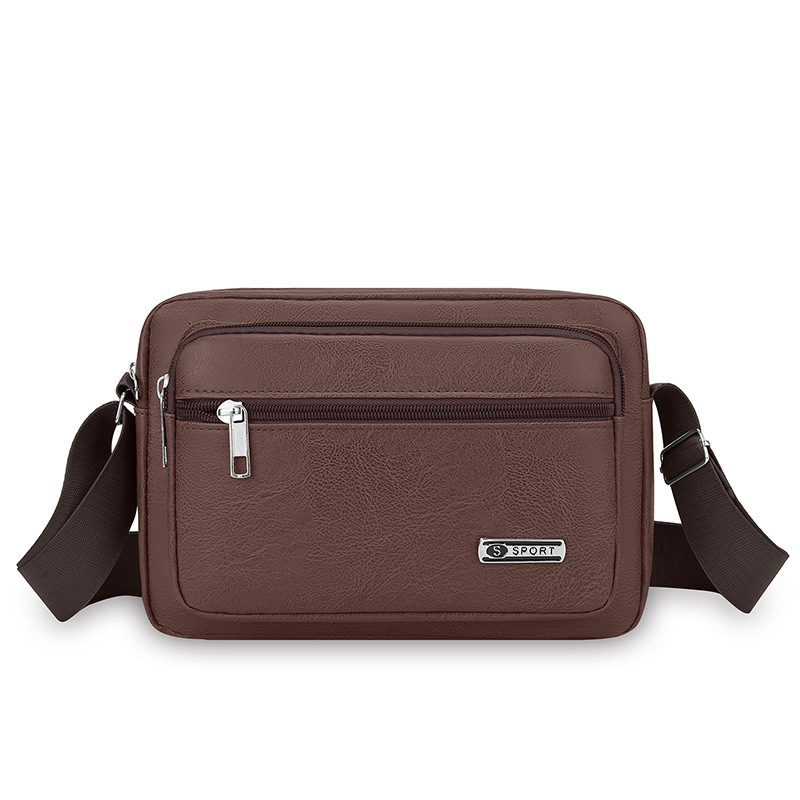 Muška PU kožna crossbody torba za poslovna putovanja – Veliki kapacitet, otporna na habanje, pogodna za slobodno vrijeme putovanja (PU koža, veliki kapacitet, otporna na habanje, poslovni stil)