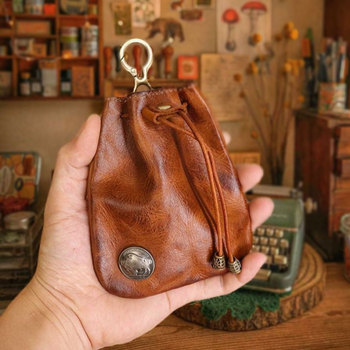 Portofel pentru monede și suport pentru carduri, Piele de vită, căptușeală: Piele de vită, Model animal, Antibacterian, Primăvara 2025