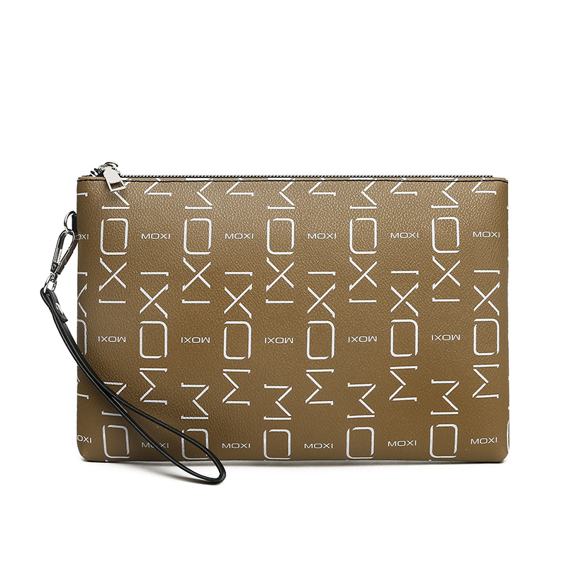 Pánska clutch taška Street Trend štýl, PU materiál, jednofarebný vzor, vnútorná podšívka z polyesteru