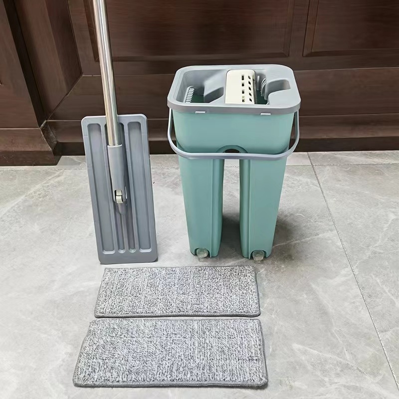 Plošni mop, mikrovlakno, nehrđajući čelik – drška, postotak uklanjanja vlage 80–90%, Velcro sustav za pričvršćivanje, 3 godine trajanja