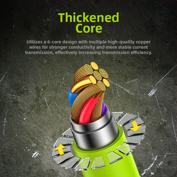 HC 4-в-1 бързозаряден кабел за данни с Lightning и USB-C, до 60W