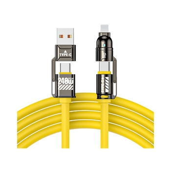 HC 4-в-1 бързозаряден кабел за данни с Lightning и USB-C, до 60W