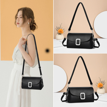 Mala kvadratna torba, unisex stil, PU koža, crossbody torba preko ramena, poliester podstava, zatvaranje poklopcem, jedan remen