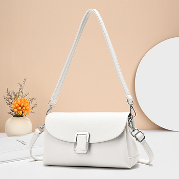 Mala kvadratna torba, unisex stil, PU koža, crossbody torba preko ramena, poliester podstava, zatvaranje poklopcem, jedan remen