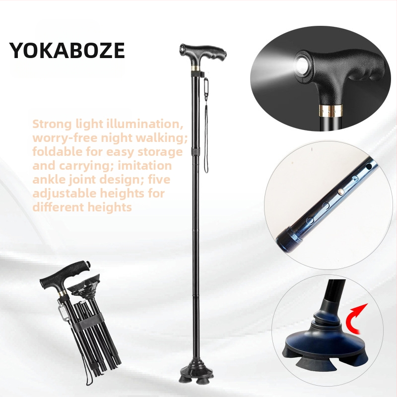 Baozhi pėsčiųjų lazda, aliuminio lydinys, dviejų dalių teleskopinė, svoris 400 g