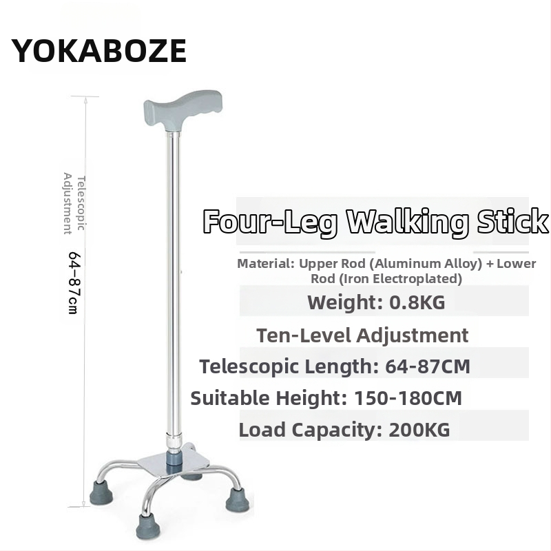 Baozhi pėsčiųjų lazda, aliuminio lydinys, dviejų dalių teleskopinė, svoris 400 g