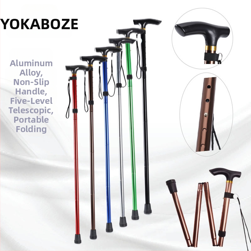 Baozhi pėsčiųjų lazda, aliuminio lydinys, dviejų dalių teleskopinė, svoris 400 g