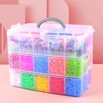 Τριών επιπέδων DIY μηχανή ύφανσης λαστιχίων για παιδιά – εκπαιδευτικό παιχνίδι συναρμολόγησης, Υλικό TPR, κατάλληλο για ηλικίες 7–14