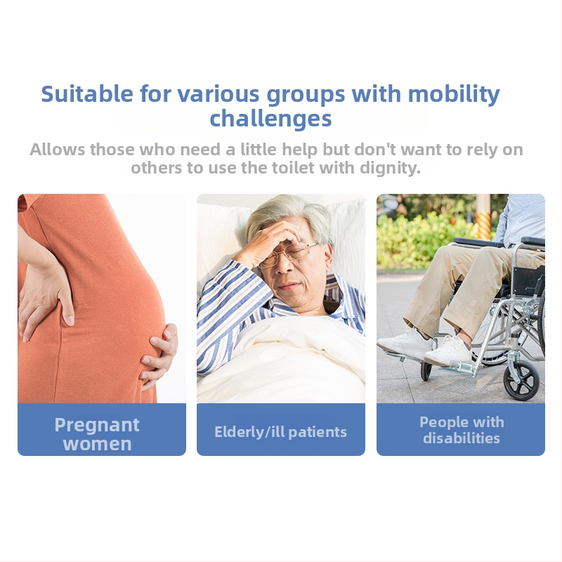 Yu Tai силиконово помощно устройство за почистване на тоалетната, модел 25682, опаковка 100, печат на лого, персонализиране, за възрастни и лица с увреждания