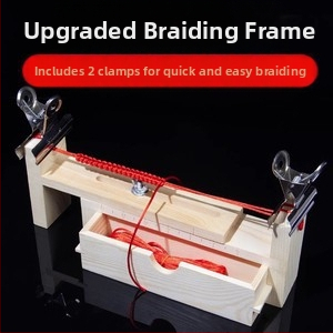 Εργαλείο πλεξίματος βραχιολιών με ξύλινο πλαίσιο — σταθερό κλιπ, προσαρμοστικό, λανσαρίστηκε το Καλοκαίρι του 2024