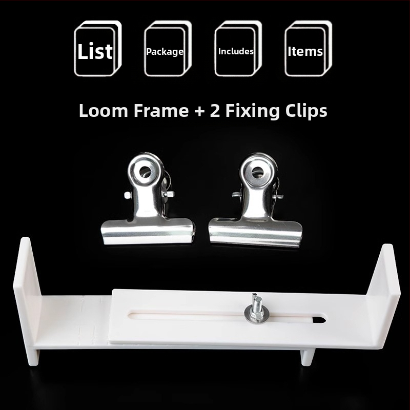 Инструмент за плетене на гривни с дървена рамка — фиксиран клип, възможност за персонализация, пуснат през лятото на 2024 г.