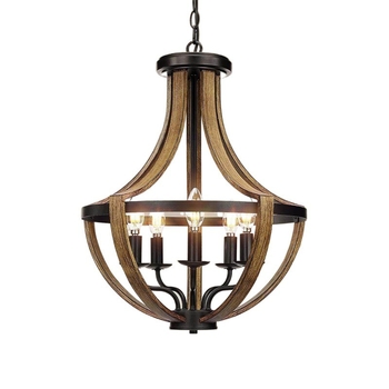 Πολυέλαιος vintage με κλαδωτό σχέδιο, μεταλλικό σώμα από σίδερο, ρυθμιζόμενο ύψος 1 μ, πολλαπλών κεφαλών