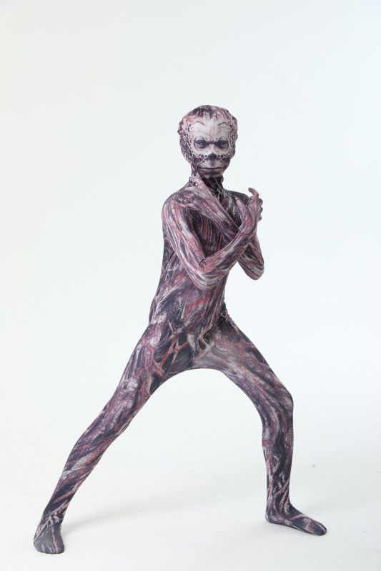 Скелет косплей гащеризон за Хелоуин — Milk Silk плат, 90% полиестер, пролет 2022