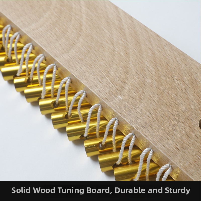 Дървени ветрови звънчета: комплект с 25-тона и 36-тона звънчета, дървено звуково дърво със скоба и 20 звънчета в ред; подходящо за възраст 7–14 години.