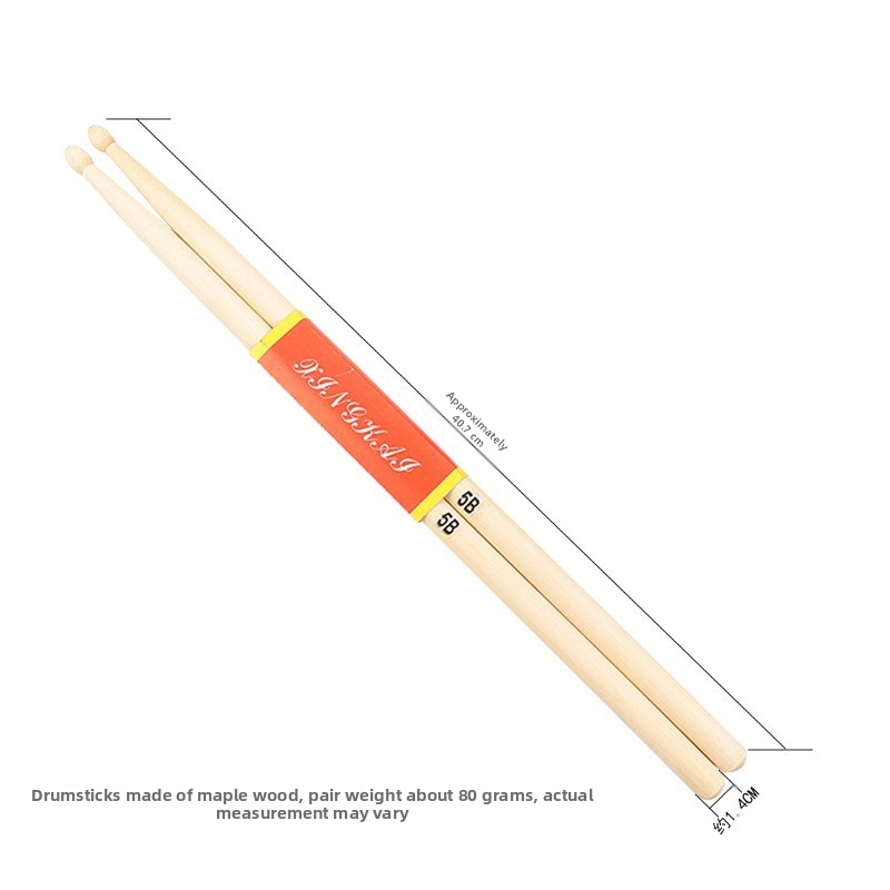 Drumové paličky – javorové, model 5A/5B, značka BMQALS (Materiál: javor; Model: 5A/5B; Kategória: drumové paličky)