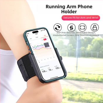 Държавач за телефон на китката за бягане – Унисекс, Пластмасов, Общ стил (Тип: База за лайв стрийминг)