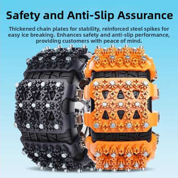 TPU αλυσίδες χιονιού ελαστικών για αυτοκίνητα και SUV – καθολικές, πλήρης κάλυψη, αντιολισθητικό για τον χειμώνα