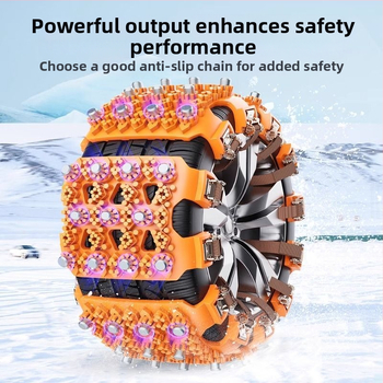 TPU αλυσίδες χιονιού ελαστικών για αυτοκίνητα και SUV – καθολικές, πλήρης κάλυψη, αντιολισθητικό για τον χειμώνα