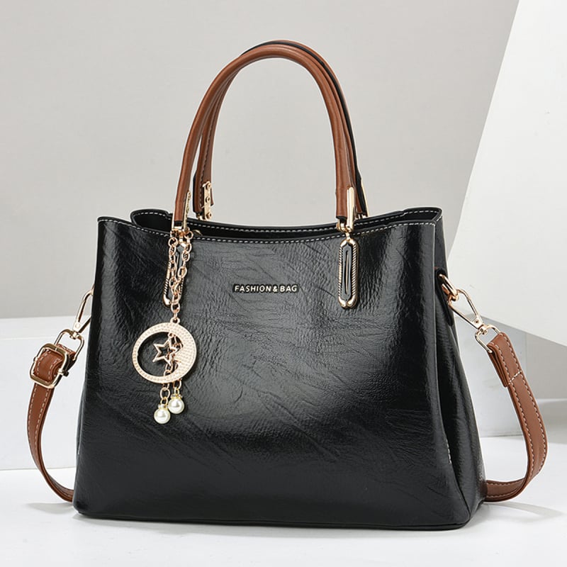 Ženska Tote torba, gradski minimalistički stil, PU materijal, srednja veličina, podstava od poliestera, horizontalan kvadratni oblik, zatvaranje zipom, jedan rameni remen