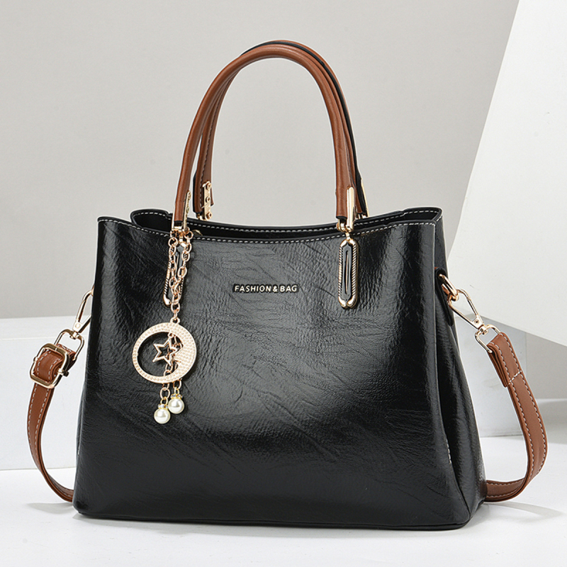 Ženska Tote torba, gradski minimalistički stil, PU materijal, srednja veličina, podstava od poliestera, horizontalan kvadratni oblik, zatvaranje zipom, jedan rameni remen