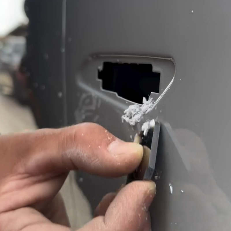 Škrabac za točkasto poliranje automobila – volfram čelik, karbidna oštrica, ogledni završni sloj