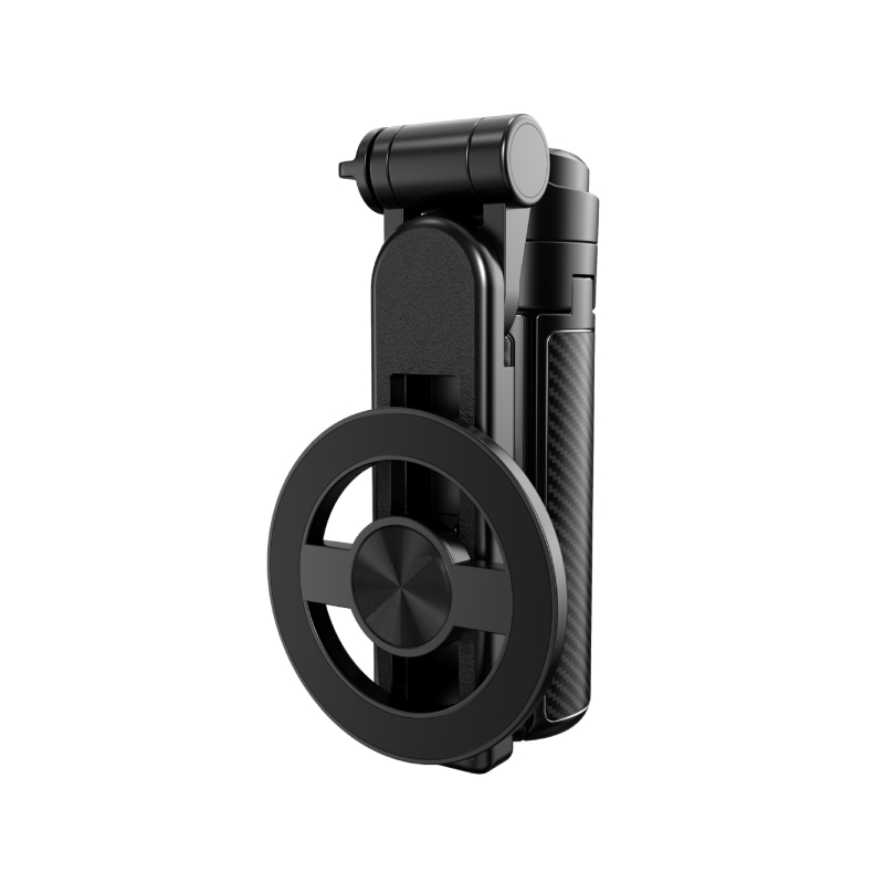 Мини магнитен Bluetooth селфи стик с телескопичен държач и MagSafe ръкохватка – анти-трептене