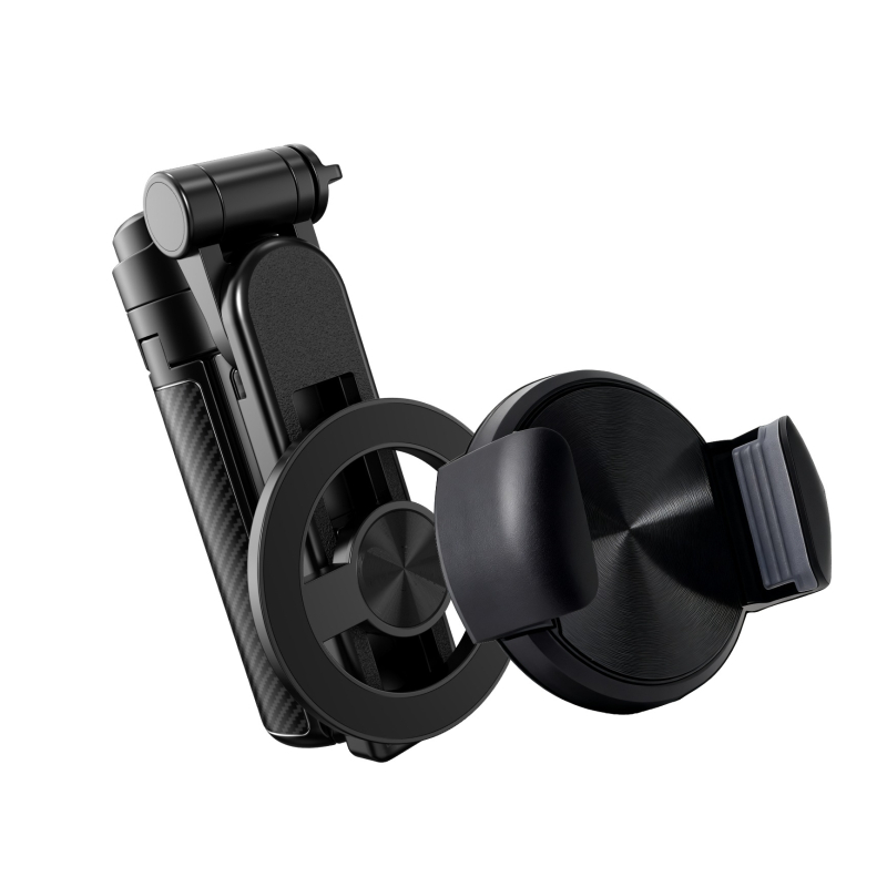 Mini selfie stick magnetic cu Bluetooth, suport telescopic pentru telefon, mâner MagSafe – anti-tremur