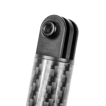 Γενικού σκοπού selfie stick – εξαγόμενο ράβδ από αλουμίνιο κράμα + ανθρακονήματα, πλωτός βραχίονας, 1/4 προσαρμογέας, συμβατό με Insta360 ONE R / GoPro 9/8/MAX / DJI Osmo Action