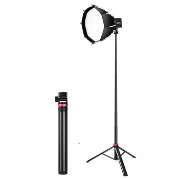 Selfie stick pentru telefon mobil cu suport de iluminare telescopic din aliaj de aluminiu și trepied portabil pentru live streaming