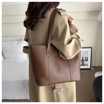 PU Tote Torba, Gradski Stil, Horizontalno Kvadratni Oblik, Zatvaranje Zipom, Unutarnji Pretinci sa Zipom (Tajni Džep, Džep za Identifikacijsku Karticu, Džep Tip Sandwich sa Zipom)