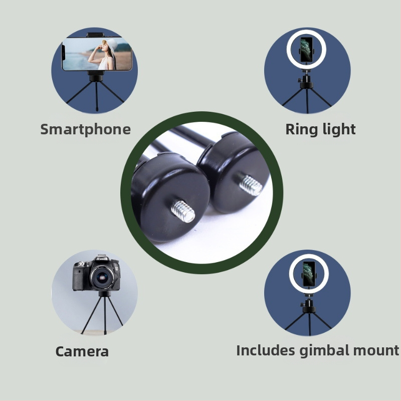 Stolný držiak na telefón s trojnožným statívom, univerzálna kompatibilita