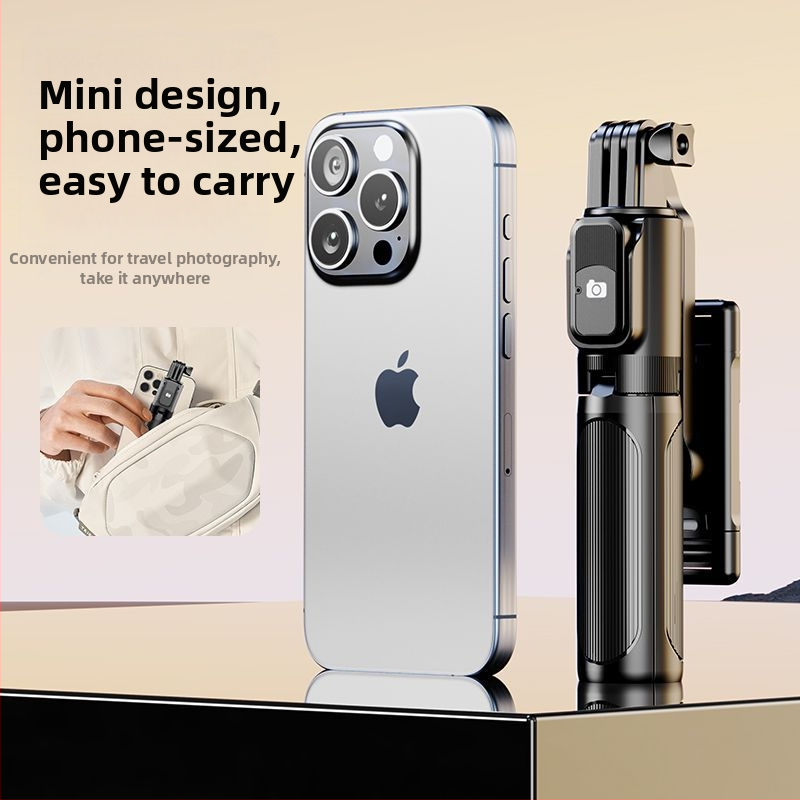 Мини Bluetooth селфи стик с преносим трипод за телефон — алуминиева сплав, без марка, основен пазар: Други