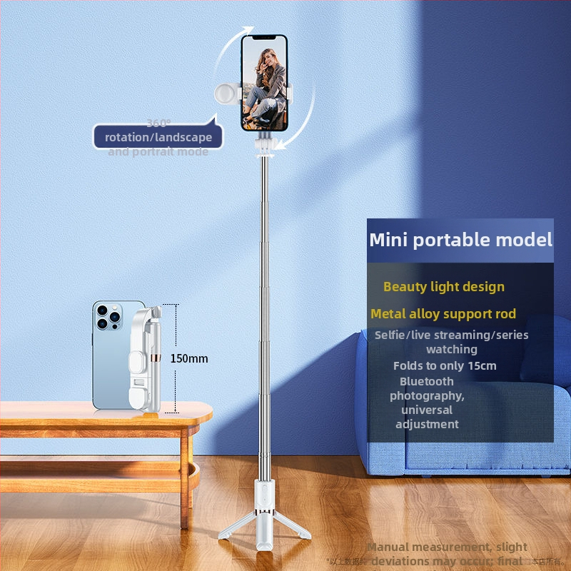 Selfie stick Bluetooth mini cu trepied portabil pentru telefon — aliaj de aluminiu, fără marcă, piața principală: Alte piețe