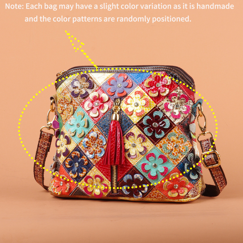 Geantă de damă crossbody din piele naturală, formă orizontală pătrată, închidere cu fermoar, buzunare interioare: buzunar cu fermoar, buzunar pentru telefon, buzunar pentru ID, cu o singură curea de umăr