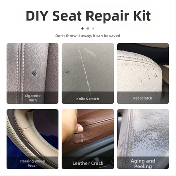 Automobiļa sēdekļu ādas labošanas pastas komplekts, FH040, plastmasa + pasta, bez pielāgošanas.