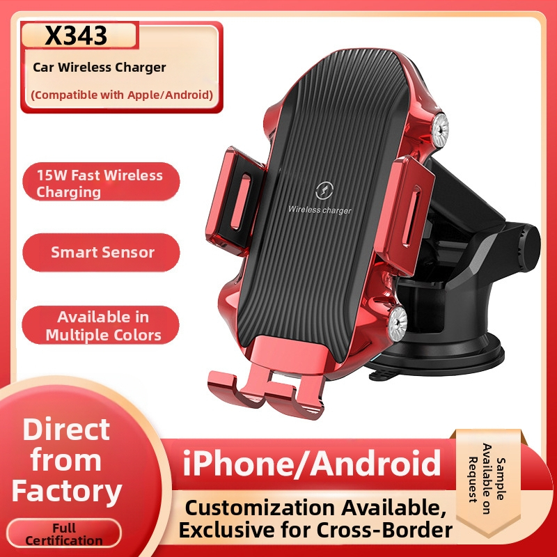 Univerzálny držiak do auta na výduch ventilácie s bezdrôtovým 15W rýchlym nabíjaním, senzorové ovládanie, výstup 5V3A, QC3.0