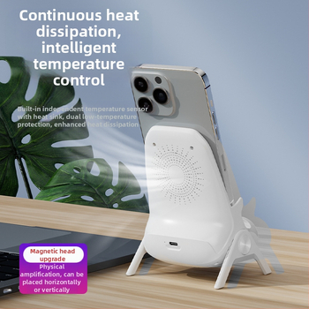 Ασύρματος φορτιστής για κινητά τηλέφωνα με βάση γραφείου για οριζόντια ή κατακόρυφη χρήση, QC3.0, 2 A, 15 W, Γρήγορη φόρτιση