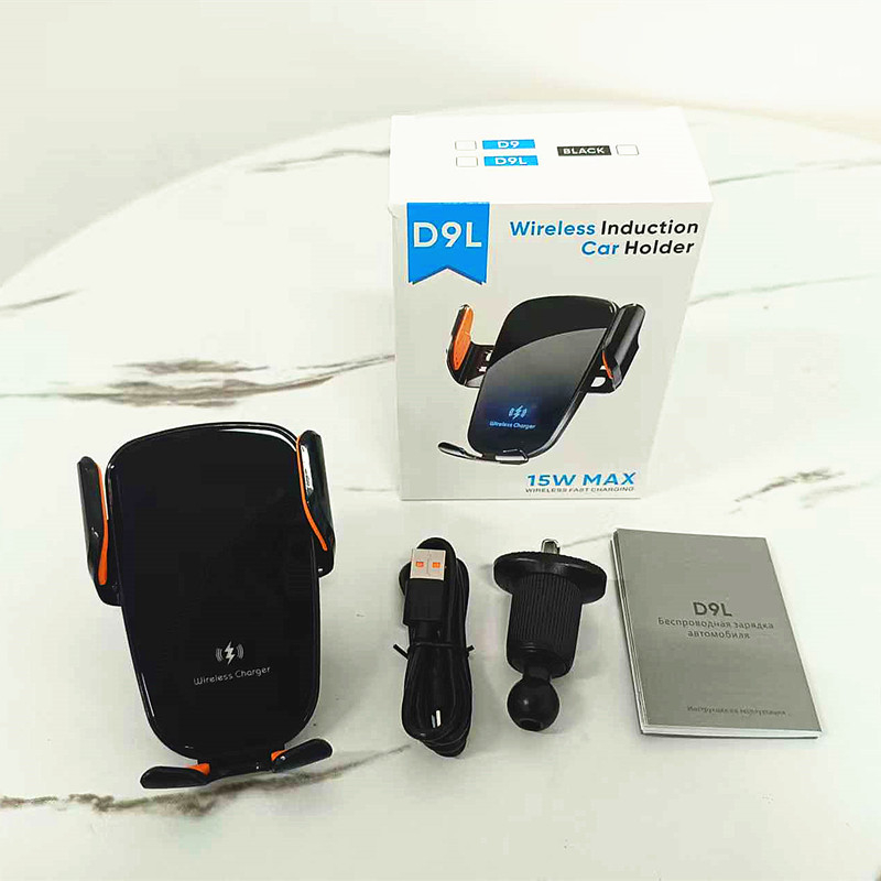 Držač za mobitel u automobilu s bežičnim punjenjem 15W, universalna kompatibilnost, snap-on montaža na otvor za ventilaciju, za navigaciju.