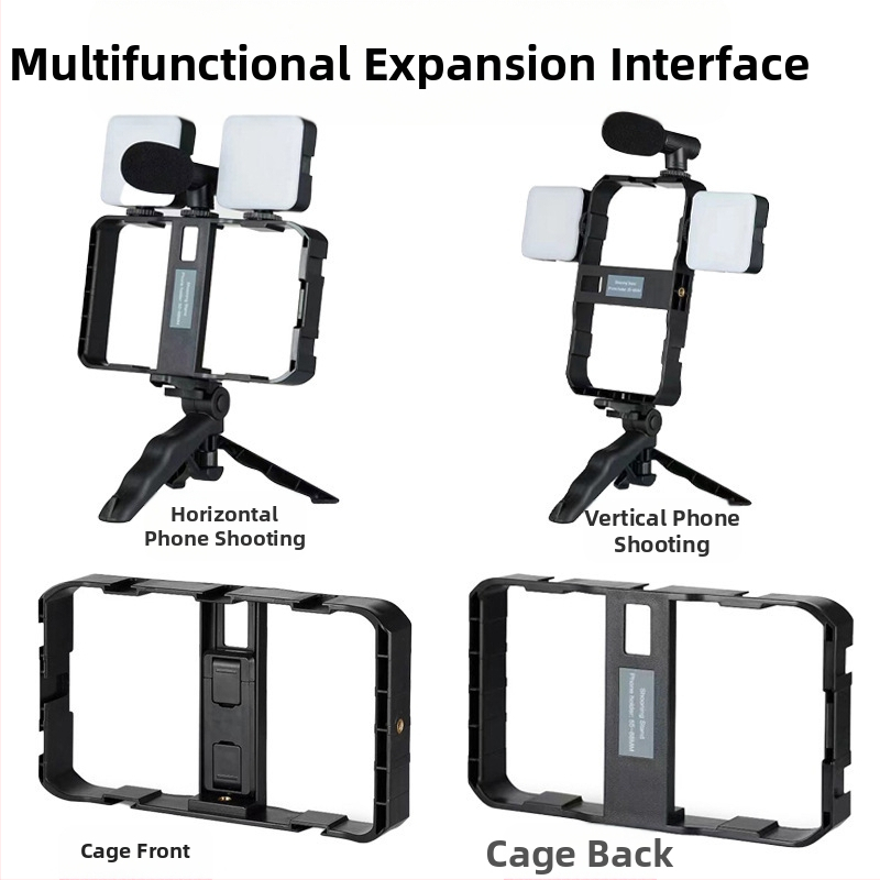 AY-49X Мини осветление за запълване за ръчно използване с настолна стойка, подходящо за лайв стрийминг и видеозапис, 5V, под 10W, поддържа множество камери