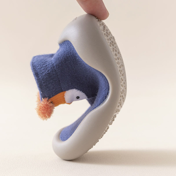 Παιδικές κάλτσες και παπούτσια - καρτούν με μαλακή σόλα για εσωτερική χρήση, Slip-On, 12–36 μηνών, βαμβατένιο επάνω μέρος, αναπνεύσιμα, αντιολισθητικά